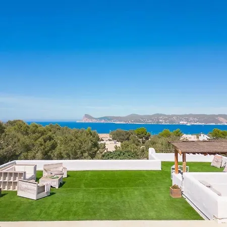 En San Jose Con Vistas Al Mar, Piscina Y 7 Villa Cala Vadella (Ibiza)
