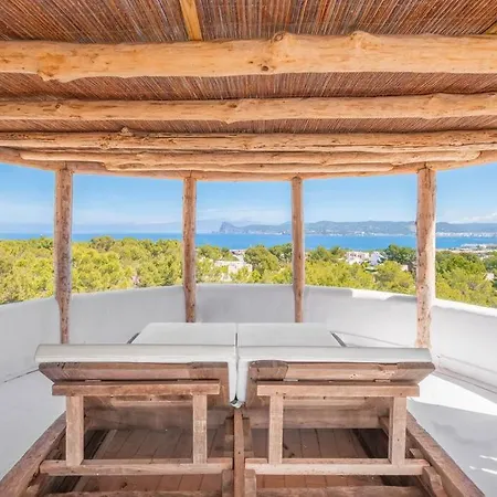 En San Jose Con Vistas Al Mar, Piscina Y 7 * Cala Vadella